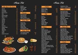 Menu Card